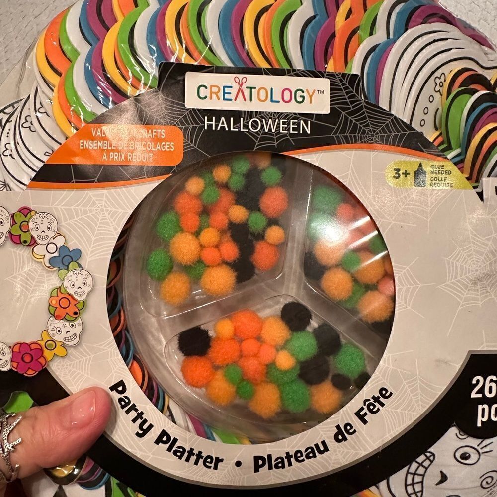 Craft Supplies Party Platter Michaels Day of the Dead Wreath Kit Halloween
